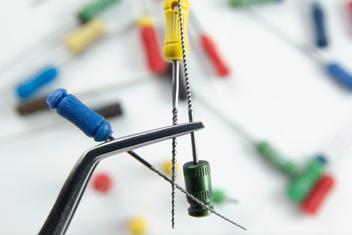 colorful root canal needles
